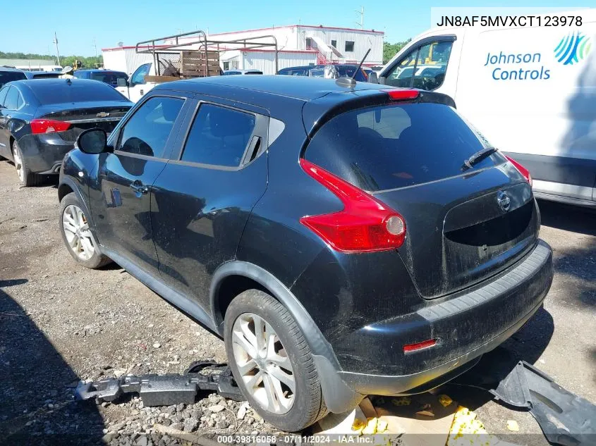 JN8AF5MVXCT123978 2012 Nissan Juke Sv