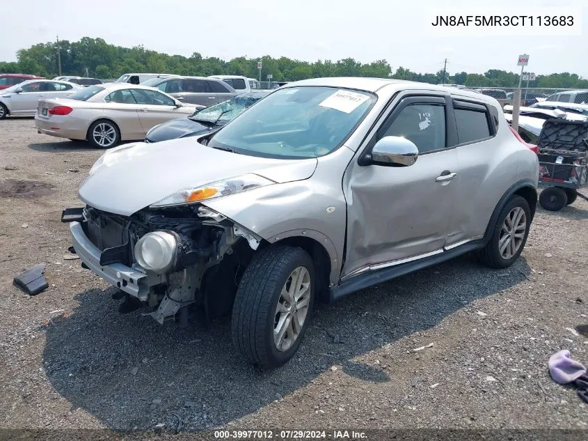 2012 Nissan Juke Sl VIN: JN8AF5MR3CT113683 Lot: 39977012