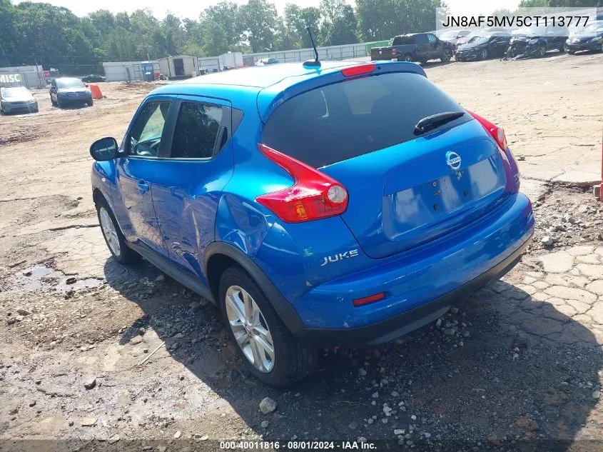 JN8AF5MV5CT113777 2012 Nissan Juke Sv