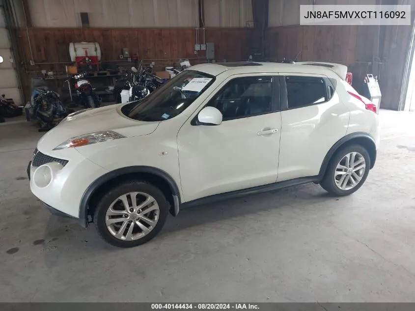 JN8AF5MVXCT116092 2012 Nissan Juke Sl