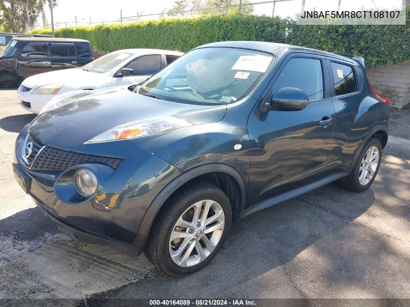 2012 Nissan Juke Sv VIN: JN8AF5MR8CT108107 Lot: 40164089