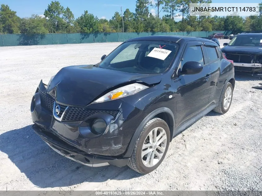 2012 Nissan Juke Sl VIN: JN8AF5MR1CT114783 Lot: 40193825