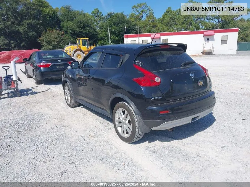 2012 Nissan Juke Sl VIN: JN8AF5MR1CT114783 Lot: 40193825