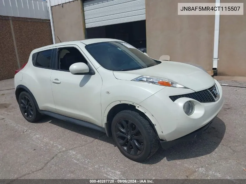 2012 Nissan Juke Sl VIN: JN8AF5MR4CT115507 Lot: 40287720