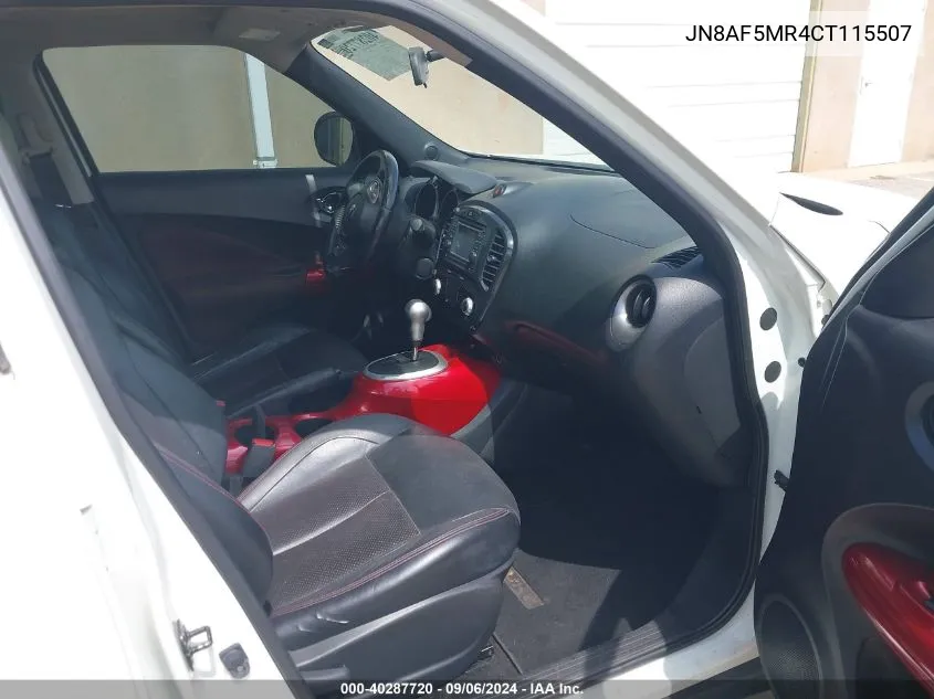 JN8AF5MR4CT115507 2012 Nissan Juke Sl