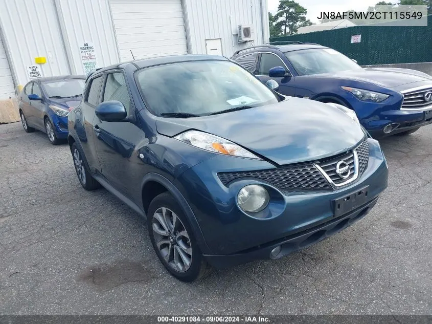 2012 Nissan Juke S/Sv/Sl VIN: JN8AF5MV2CT115549 Lot: 40291084