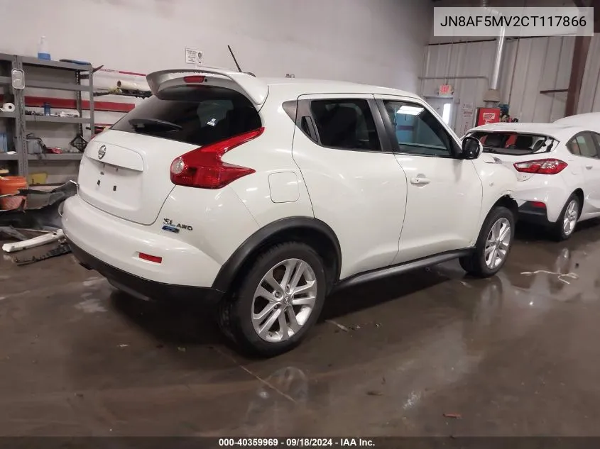 2012 Nissan Juke Sl VIN: JN8AF5MV2CT117866 Lot: 40359969