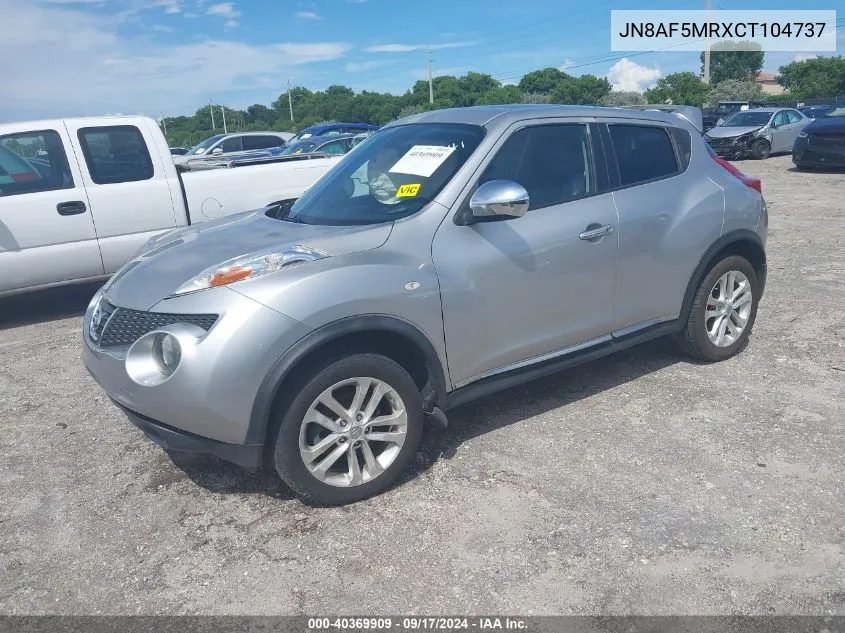 JN8AF5MRXCT104737 2012 Nissan Juke Sl