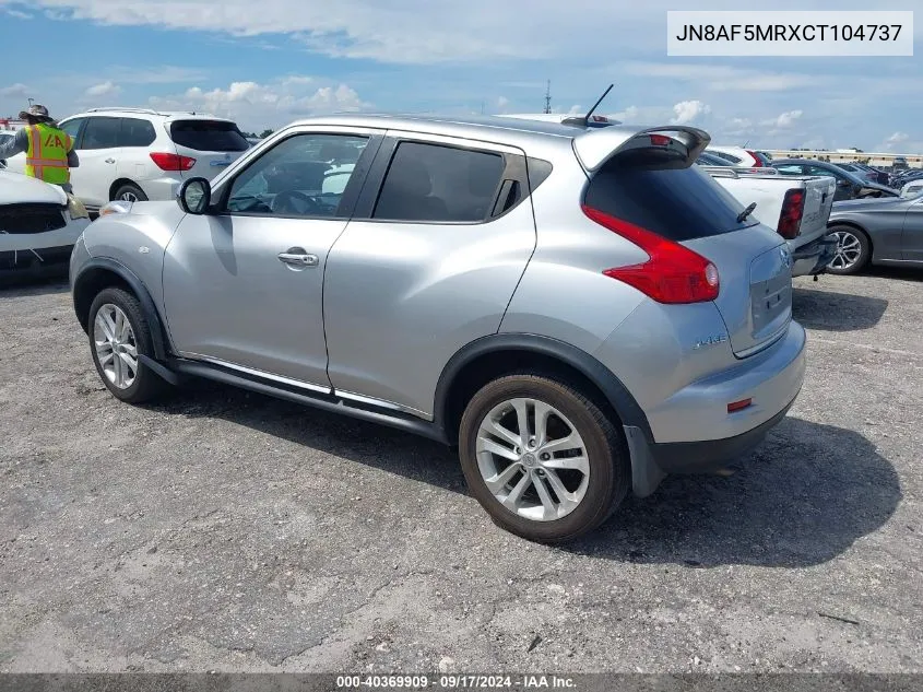 2012 Nissan Juke Sl VIN: JN8AF5MRXCT104737 Lot: 40369909