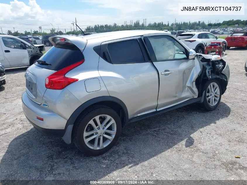 JN8AF5MRXCT104737 2012 Nissan Juke Sl