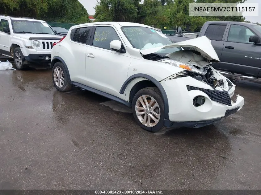 2012 Nissan Juke Sl VIN: JN8AF5MV7CT115157 Lot: 40382423