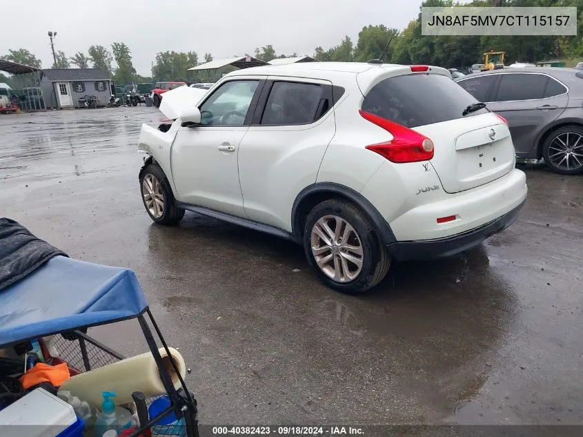 2012 Nissan Juke Sl VIN: JN8AF5MV7CT115157 Lot: 40382423