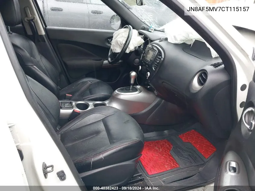 JN8AF5MV7CT115157 2012 Nissan Juke Sl