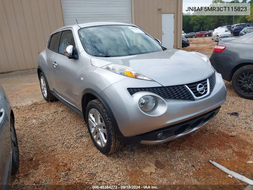 2012 Nissan Juke Sl VIN: JN8AF5MR3CT115823 Lot: 40384272