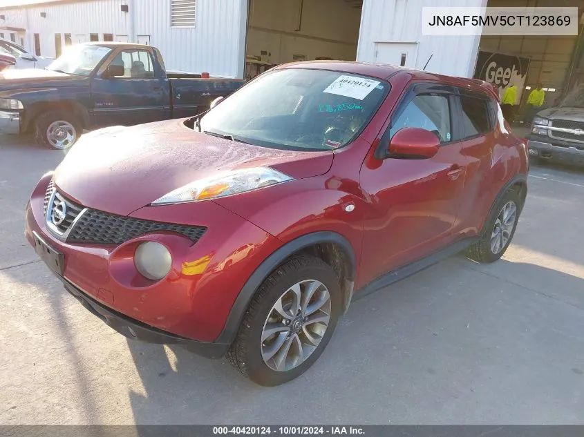 2012 Nissan Juke Sl VIN: JN8AF5MV5CT123869 Lot: 40420124