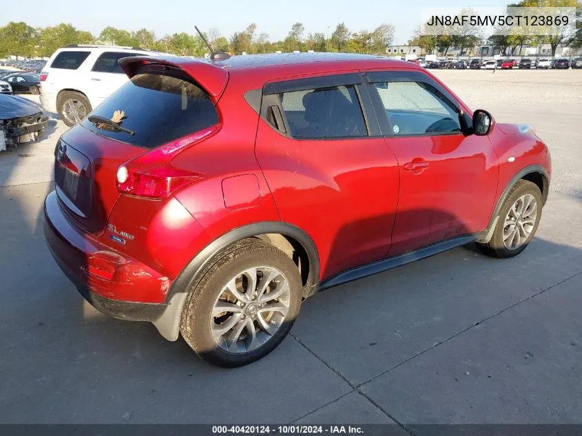 2012 Nissan Juke Sl VIN: JN8AF5MV5CT123869 Lot: 40420124