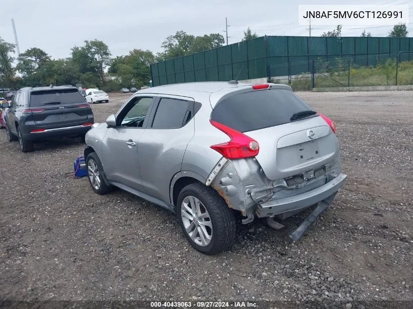 2012 Nissan Juke Sv VIN: JN8AF5MV6CT126991 Lot: 40439063