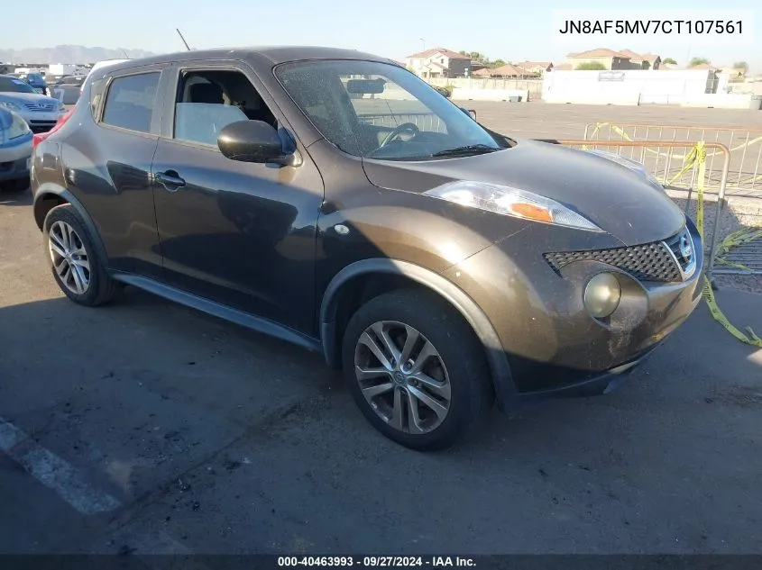 JN8AF5MV7CT107561 2012 Nissan Juke Sv