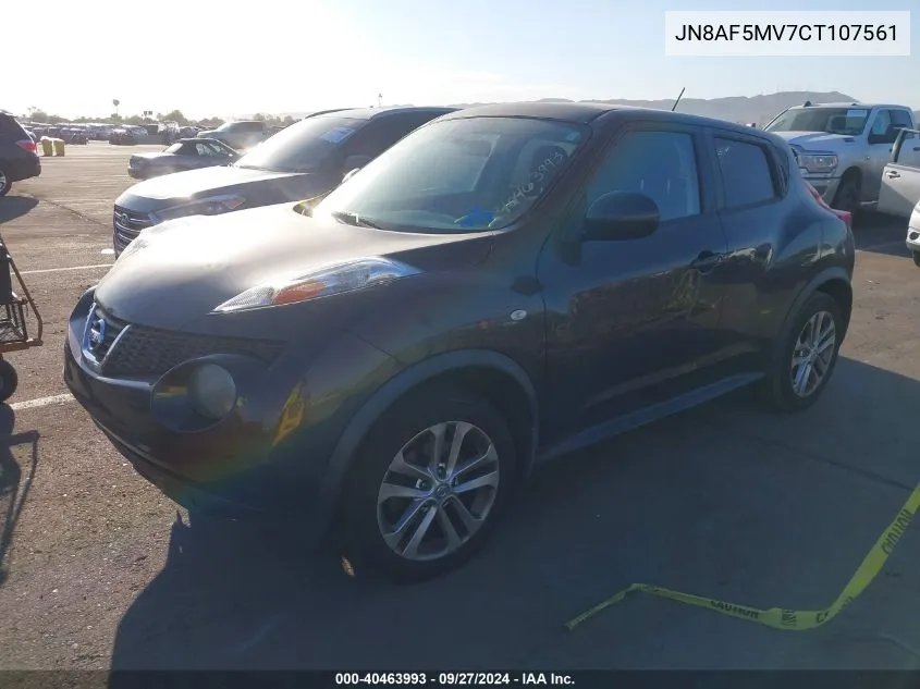 2012 Nissan Juke Sv VIN: JN8AF5MV7CT107561 Lot: 40463993