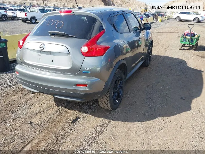 2012 Nissan Juke S/Sv/Sl VIN: JN8AF5MR1CT109714 Lot: 40480880