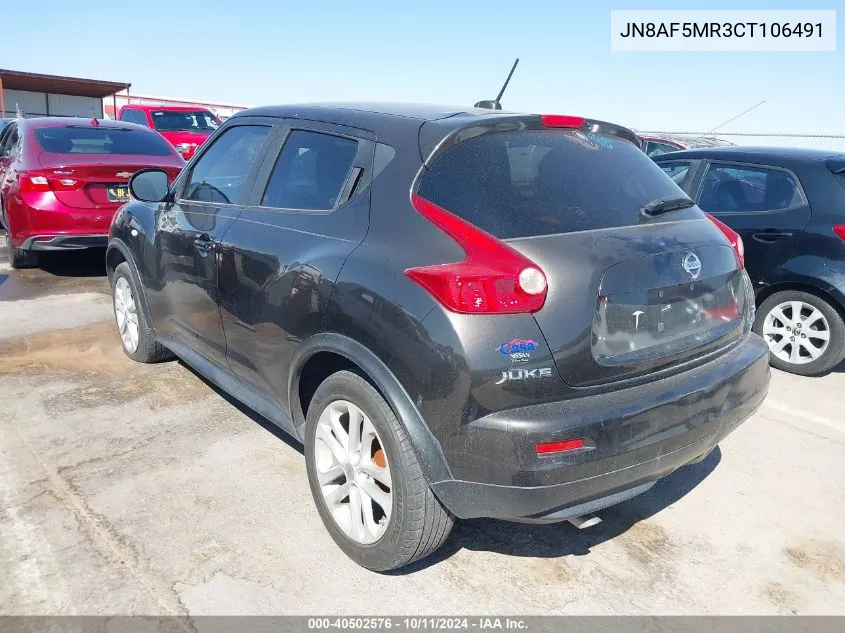 2012 Nissan Juke Sl VIN: JN8AF5MR3CT106491 Lot: 40502576