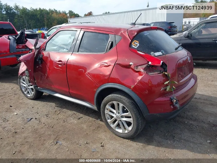 2012 Nissan Juke Sv VIN: JN8AF5MV5CT124939 Lot: 40505658