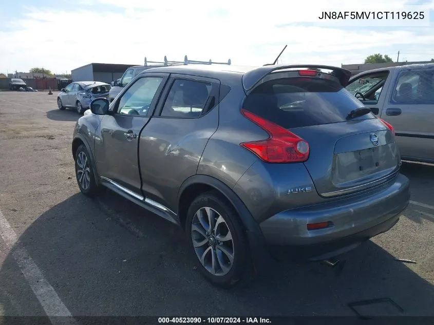 JN8AF5MV1CT119625 2012 Nissan Juke Sl