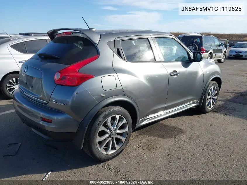 2012 Nissan Juke Sl VIN: JN8AF5MV1CT119625 Lot: 40523090