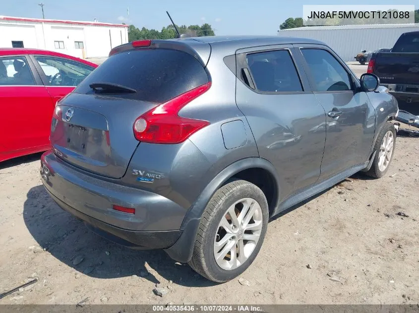 2012 Nissan Juke Sv VIN: JN8AF5MV0CT121088 Lot: 40535436