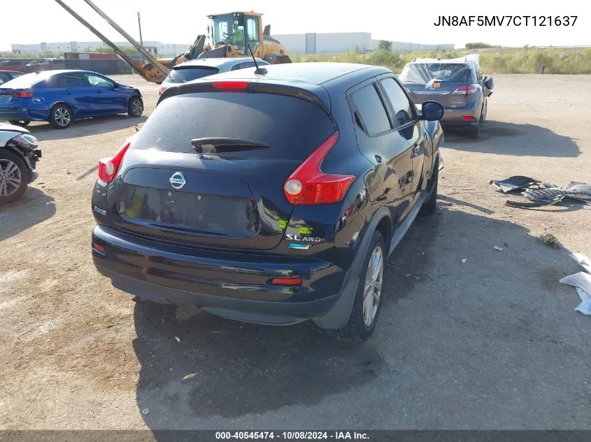 2012 Nissan Juke S/Sv/Sl VIN: JN8AF5MV7CT121637 Lot: 40545474