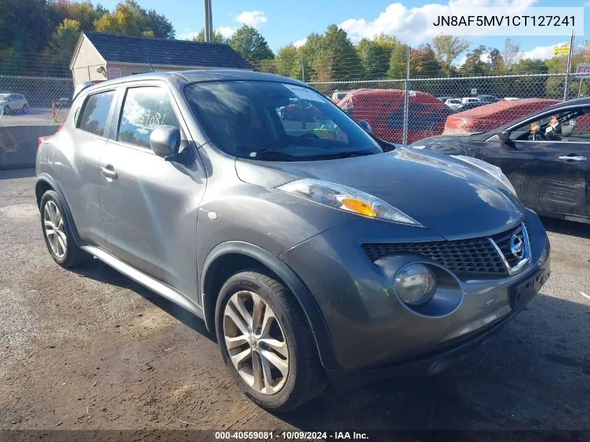 2012 Nissan Juke Sl VIN: JN8AF5MV1CT127241 Lot: 40559081