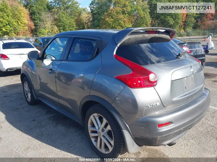 2012 Nissan Juke Sl VIN: JN8AF5MV1CT127241 Lot: 40559081