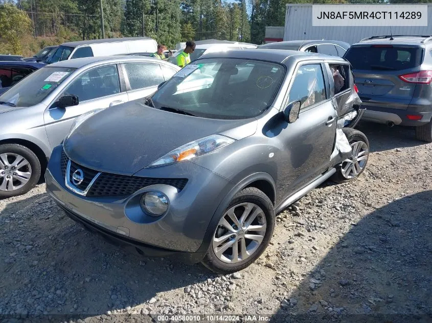 JN8AF5MR4CT114289 2012 Nissan Juke S