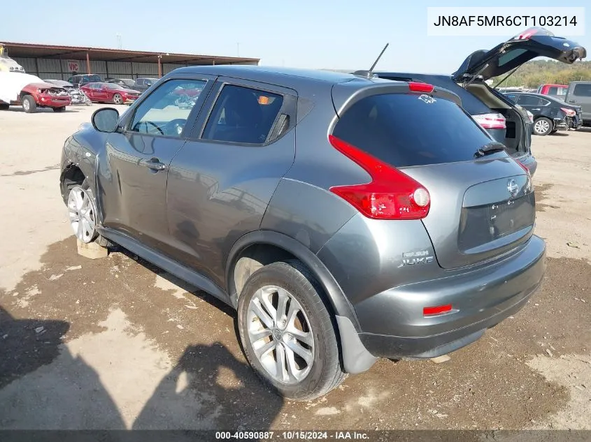 JN8AF5MR6CT103214 2012 Nissan Juke Sl