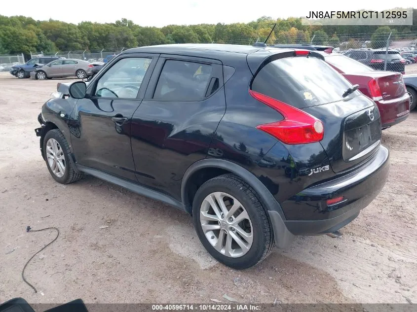 2012 Nissan Juke Sl VIN: JN8AF5MR1CT112595 Lot: 40596714