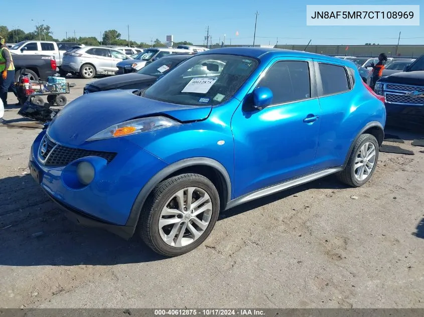 2012 Nissan Juke S/Sv/Sl VIN: JN8AF5MR7CT108969 Lot: 40612875