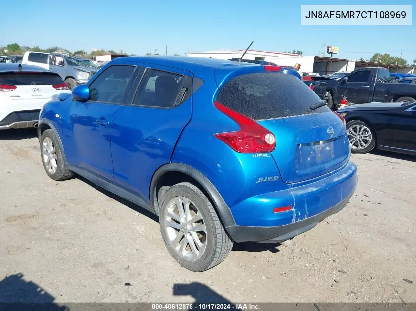 2012 Nissan Juke S/Sv/Sl VIN: JN8AF5MR7CT108969 Lot: 40612875