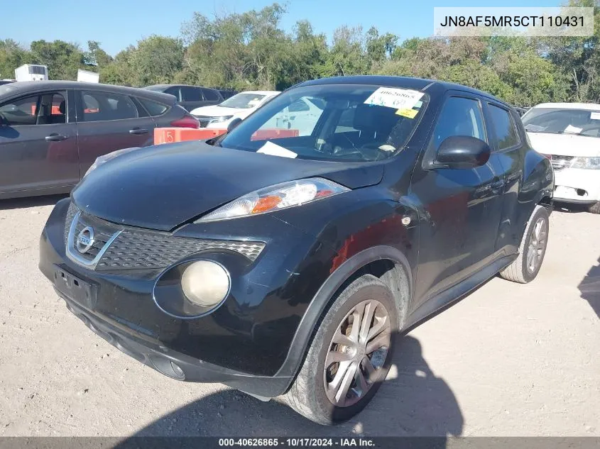 2012 Nissan Juke Sl VIN: JN8AF5MR5CT110431 Lot: 40626865