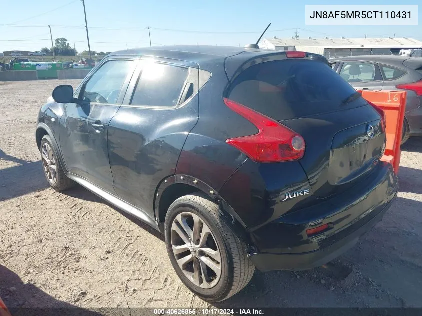 2012 Nissan Juke Sl VIN: JN8AF5MR5CT110431 Lot: 40626865