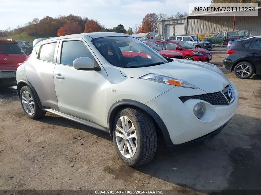 JN8AF5MV7CT113294 2012 Nissan Juke Sl