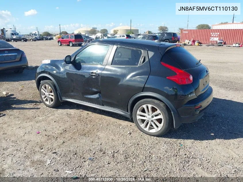 JN8AF5MV6CT110130 2012 Nissan Juke Sl