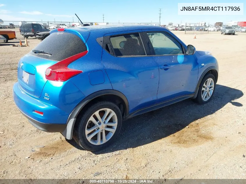 JN8AF5MR4CT117936 2012 Nissan Juke Sl