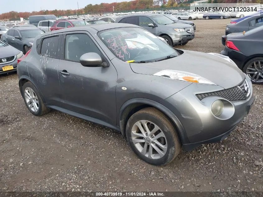 2012 Nissan Juke Sv VIN: JN8AF5MV0CT120314 Lot: 40739519