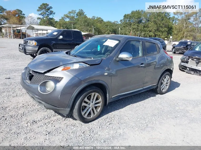 2012 Nissan Juke Sl VIN: JN8AF5MV5CT115061 Lot: 40749976