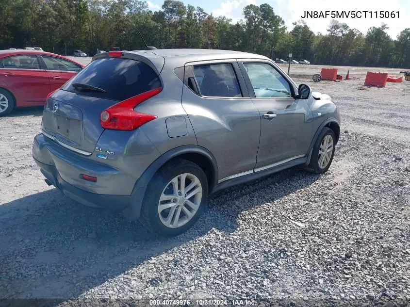 2012 Nissan Juke Sl VIN: JN8AF5MV5CT115061 Lot: 40749976