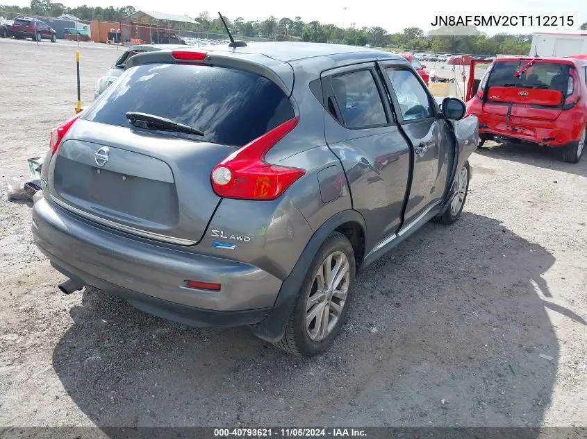 2012 Nissan Juke Sl VIN: JN8AF5MV2CT112215 Lot: 40793621