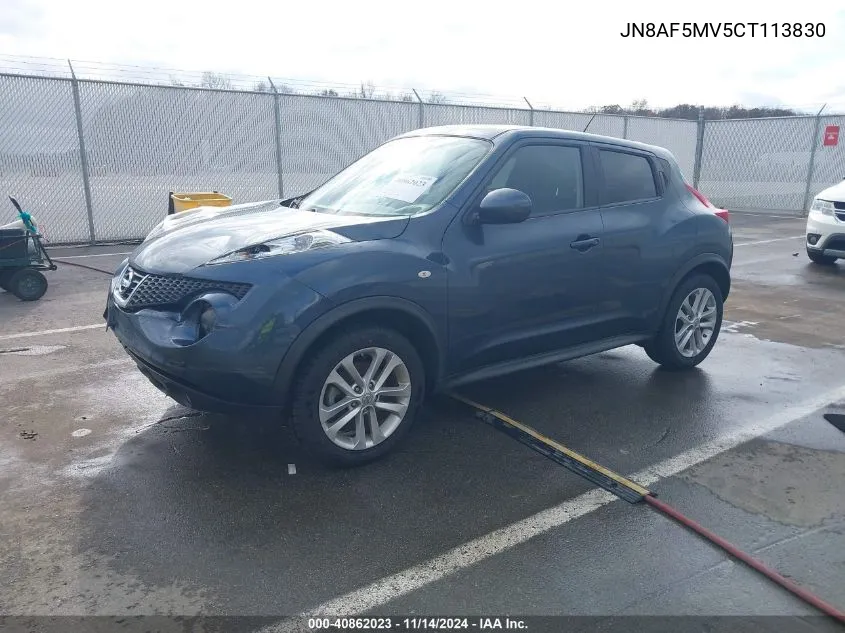 2012 Nissan Juke Sl VIN: JN8AF5MV5CT113830 Lot: 40862023