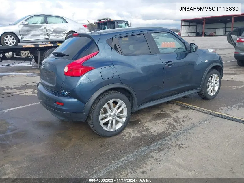 2012 Nissan Juke Sl VIN: JN8AF5MV5CT113830 Lot: 40862023