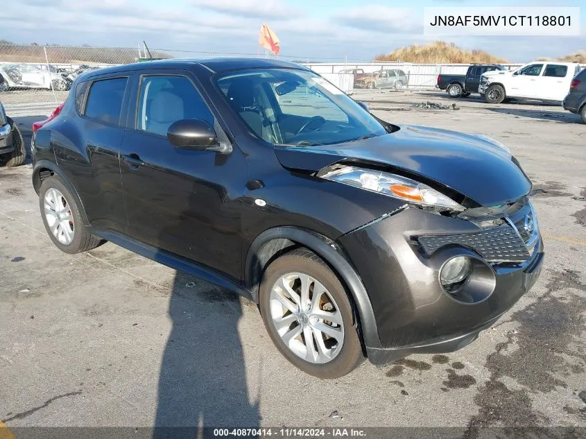 2012 Nissan Juke Sv VIN: JN8AF5MV1CT118801 Lot: 40870414