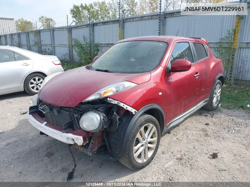 2013 Nissan Juke VIN: JN8AF5MV6DT229961 Lot: 12125449